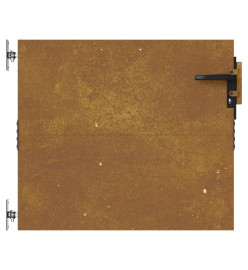 Portail de jardin 85x100 cm acier corten