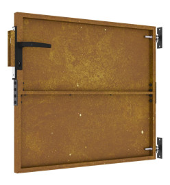 Portail de jardin 85x100 cm acier corten