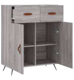 Buffet sonoma gris 69,5x34x90 cm bois d'ingénierie