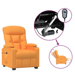 Fauteuil inclinable électrique Jaune Tissu