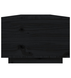 Table basse Noir 80x50x35,5 cm Bois massif de pin