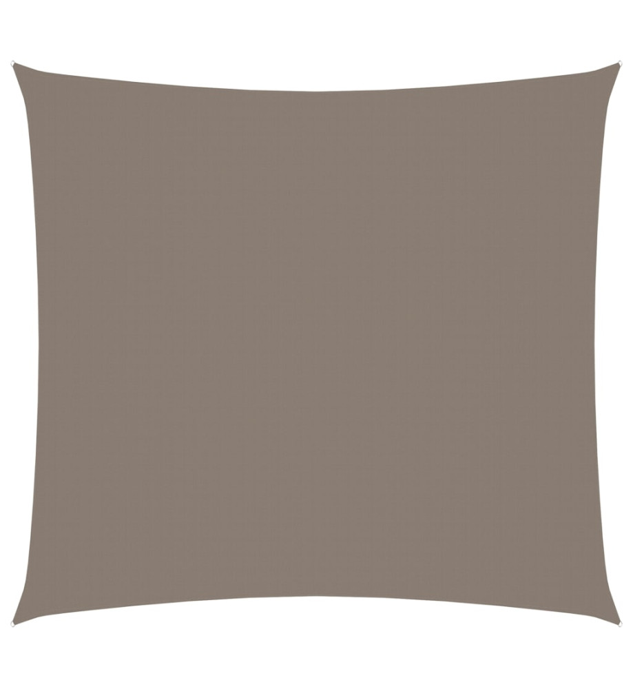 Voile de parasol Tissu Oxford carré 4x4 m Taupe