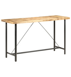 Table de bar 180x70x107 cm Bois de manguier brut