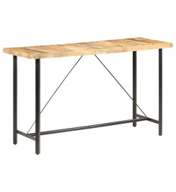 Table de bar 180x70x107 cm Bois de manguier brut