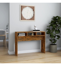 Table console Chêne fumé 105x30x80 cm Bois d'ingénierie