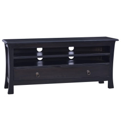 Meuble TV Café noir clair 100x30x45 cm Bois d'acajou massif