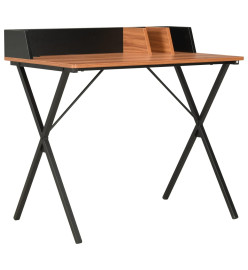 Bureau Noir et marron 80x50x84 cm