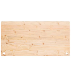 Dessus de bureau 100x60x2,5 cm bois massif de pin