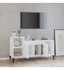 Meuble TV Blanc 100x35x55 cm Bois d'ingénierie