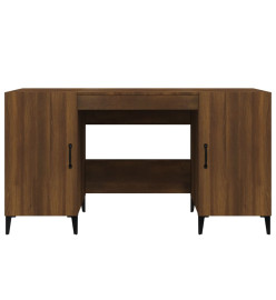 Bureau Chêne marron 140x50x75 cm Bois d'ingénierie