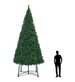 Sapin de Noël artificiel avec support 500 cm Vert