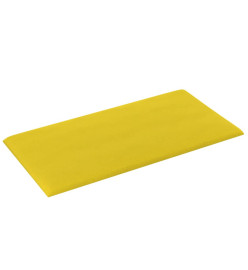 Panneaux muraux 12 pcs Jaune clair 60x30 cm Tissu 2,16 m²