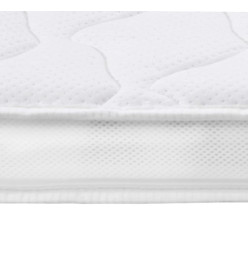 Sur-matelas 90 x 200 cm Mousse de gel 7 cm