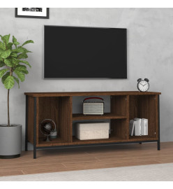 Meuble TV chêne marron 102x35x45 cm bois d'ingénierie