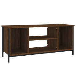 Meuble TV chêne marron 102x35x45 cm bois d'ingénierie