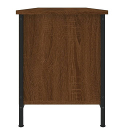 Meuble TV chêne marron 102x35x45 cm bois d'ingénierie