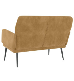 Banc Marron 108x79x79 cm Velours