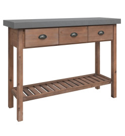 Table console 110x35x80 cm Bois de sapin massif