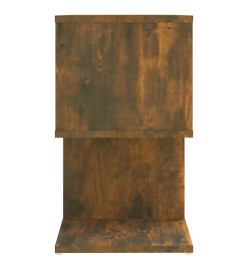 Table de chevet Chêne fumé 50x30x51,5 cm Bois d'ingénierie