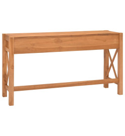 Bureau avec 2 tiroirs 140x40x75 cm Bois de teck