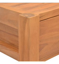 Bureau avec 2 tiroirs 140x40x75 cm Bois de teck