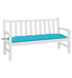 Coussin de banc de jardin turquoise 150x50x7 cm tissu oxford