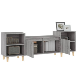 Meuble TV Sonoma gris 160x35x55 cm Bois d'ingénierie