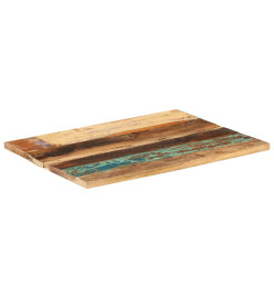 Dessus de table rectangulaire 60x80 cm 25-27 mm Bois récupéré