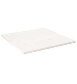 Dessus de table blanc 90x90x2,5 cm bois de pin massif