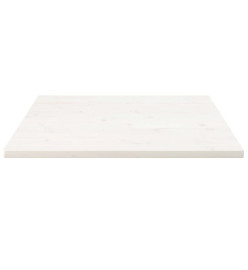 Dessus de table blanc 90x90x2,5 cm bois de pin massif