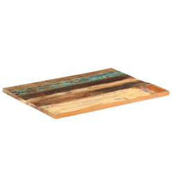 Dessus de table rectangulaire 60x80 cm 25-27 mm Bois récupéré