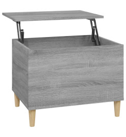 Table basse Sonoma gris 60x44,5x45 cm Bois d'ingénierie