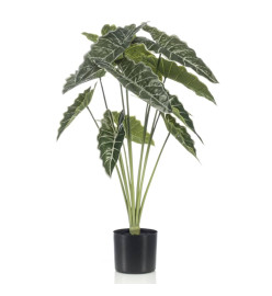 Emerald Alocasia artificiel en pot 80 cm