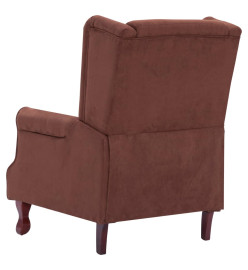 Fauteuil inclinable de massage Marron Tissu