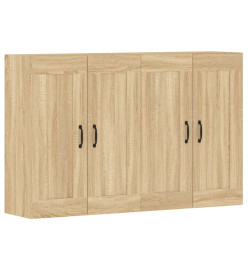 Armoires murales 2 pcs chêne sonoma bois d'ingénierie