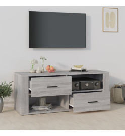 Meuble TV Sonoma gris 100x35x40 cm Bois d'ingénierie