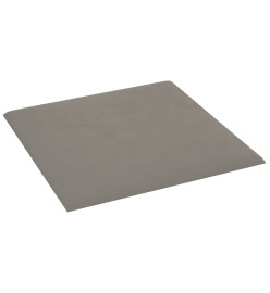 Panneaux muraux 12 pcs Gris clair 30x30 cm Velours 1,08 m²