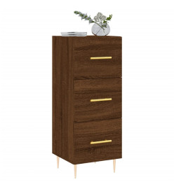 Buffet Chêne marron 34,5x34x90 cm Bois d'ingénierie