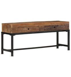 Meuble TV 110x30x46 cm bois massif de récupération