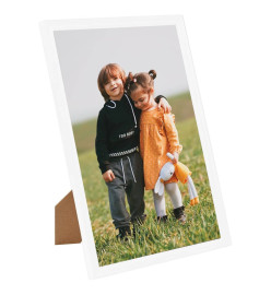 Collage de cadres photo 3 pcs de mur table Blanc 70x90 cm MDF