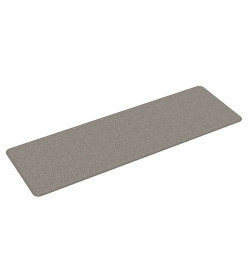 Tapis de couloir aspect sisal argenté 50x150 cm