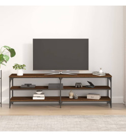 Meuble TV chêne marron 160x30x50 cm bois d'ingénierie