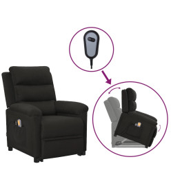 Fauteuil de massage Noir Tissu