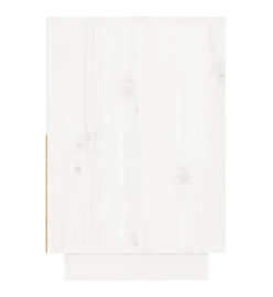 Tables de chevet 2 pcs Blanc 60x34x51 cm Bois de pin solide