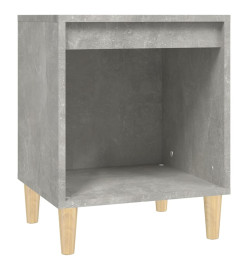 Table de chevet Gris béton 40x35x50 cm