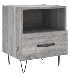 Table de chevet gris sonoma 40x35x47,5 cm bois d’ingénierie