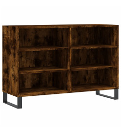 Buffet chêne fumé 103,5x35x70 cm bois d'ingénierie