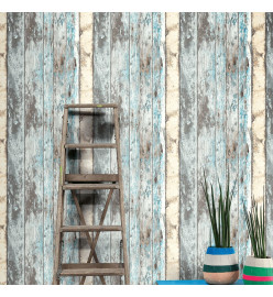 DUTCH WALLCOVERINGS Papier peint Bois de rebut Bleu PE10012