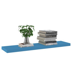 Étagères murales flottantes 4 pcs Bleu 90x23,5x3,8 cm MDF