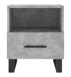 Tables de chevet 2pcs gris béton 40x35x47,5cm bois d’ingénierie